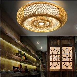 Nordic Minimalist Bamboo Wood Chandelier Bamboo Ceiling Lamp Tea Room Restaurant Bedroom Bamboo Led Lamp