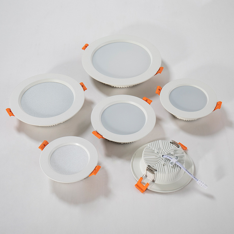 Down Lighting Manufacturers Led Fixed Recessed Round Downlight Housing ip65 Anti-Glare Waterproof Downlights