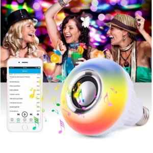 E27 12W Remote Control Music Bulb WiFi Color Home Speaker Music Bulb Dance Table Lamp RGB LED Smart Bulb