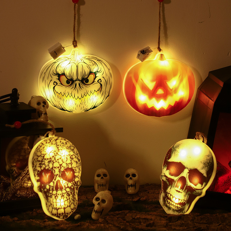 New Halloween Ghost Party Lantern Devil Skull Head Lamp LED Pumpkin Lamp