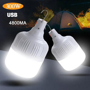 300W USB Charging Bulb 5V Emergency Home Camping LED Light Bulb With Hook