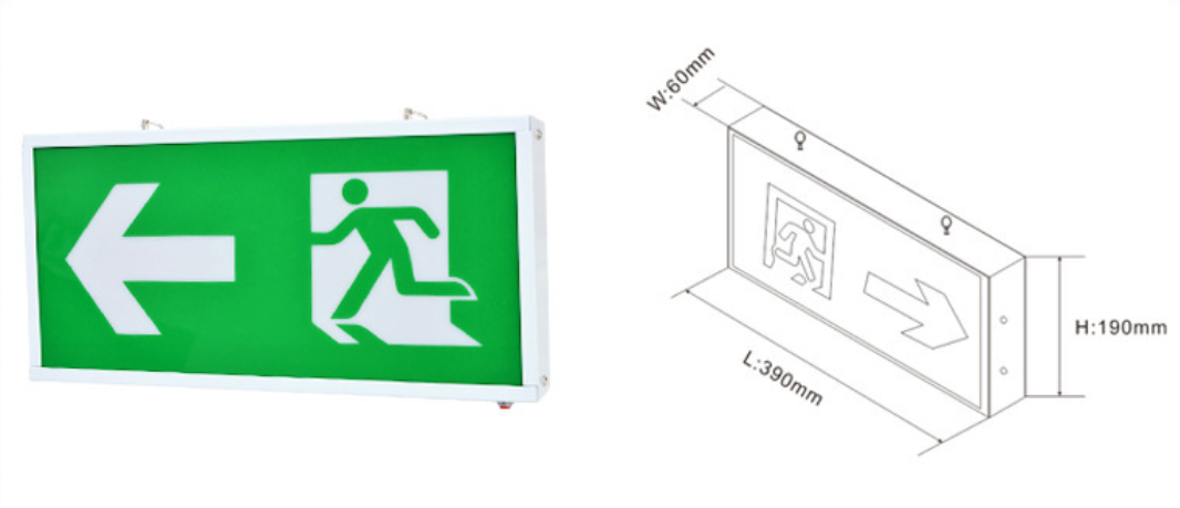 EXIT Emergency Exit Indicator LED Floor Escape Exit Evacuation Indicator Sign Light