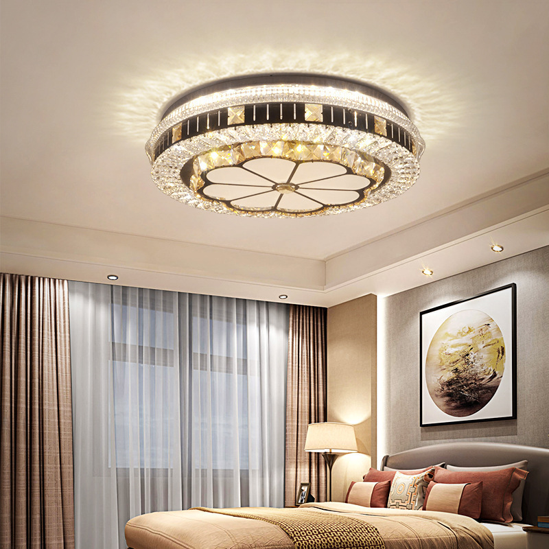 Design living room lighting decorating ceiling lights led fixtures modern home bedroom crystal ceiling lamp