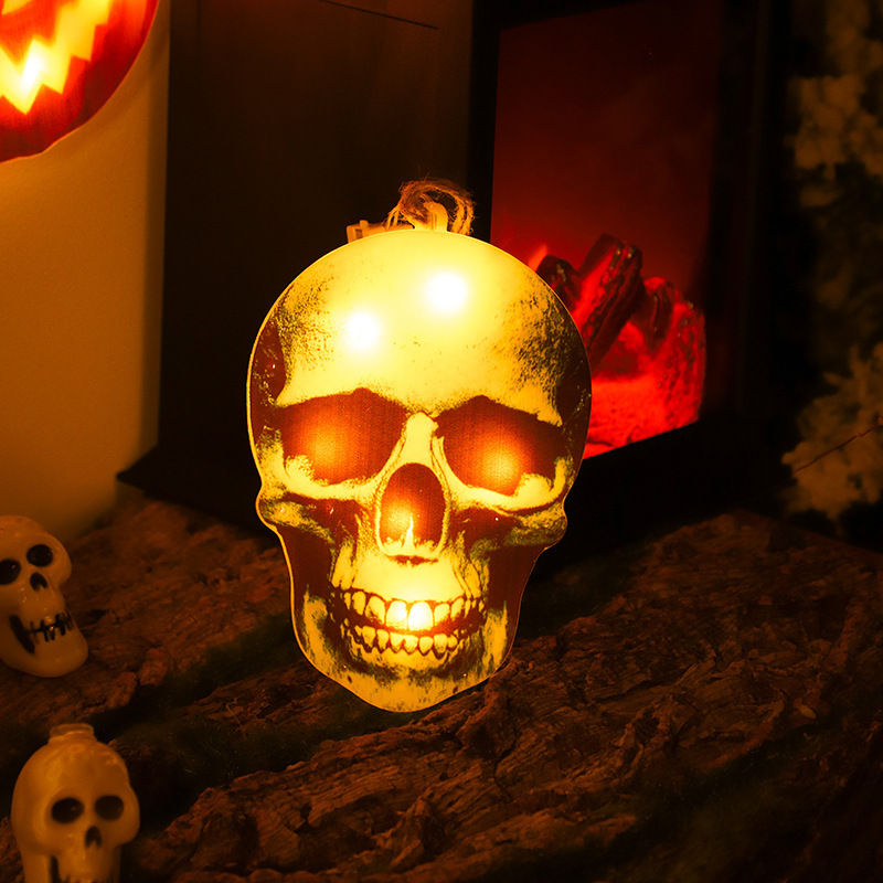 New Halloween Ghost Party Lantern Devil Skull Head Lamp LED Pumpkin Lamp