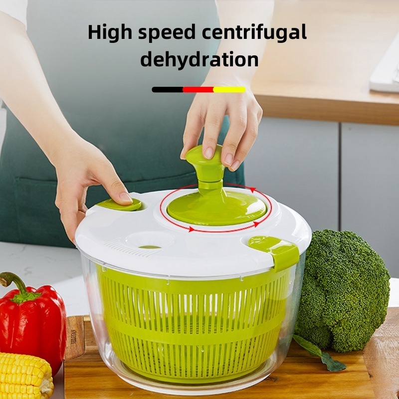 3L 5L Plastic Salad Vegetable Dehydrator Dryer with Drain Basket Essential Tool for Salad Preparation Salad Spinner