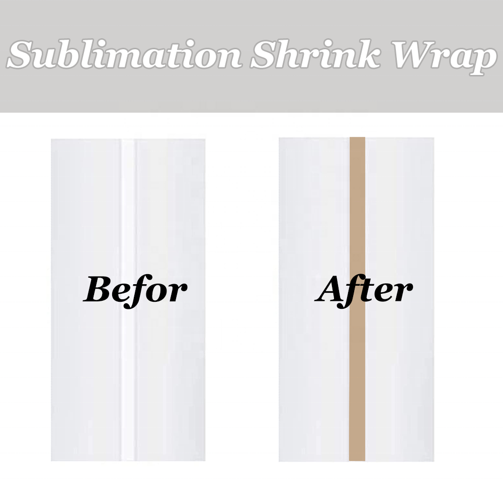 Sublimation Shrink Film White Shrink Wrap Sleeve for Sublimation 20oz Tumblers