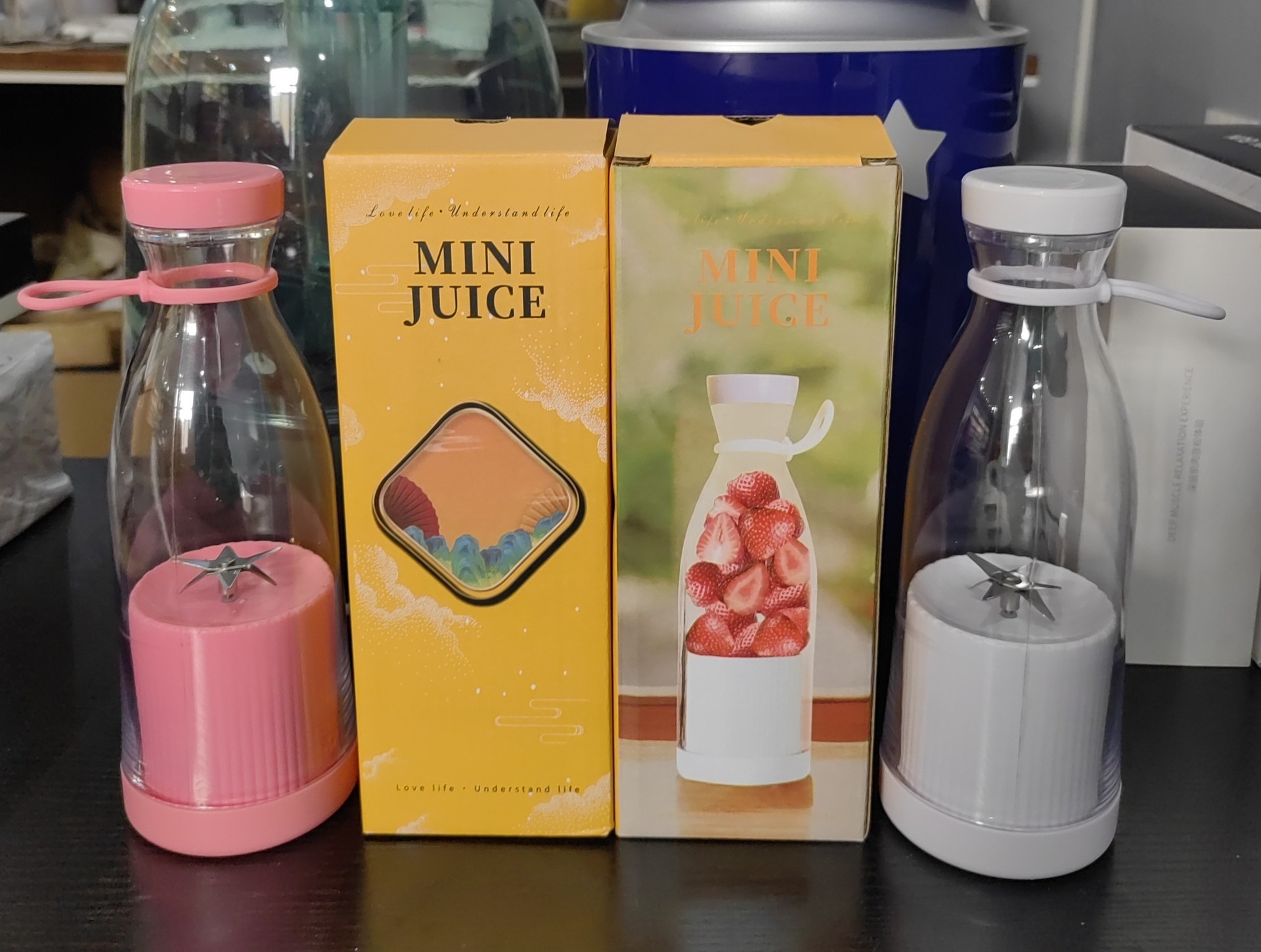 Hot Selling Personal Mini Juicer Cup Portable 350ml Fruit Ice Mixer Cup Blender USB Charge Juicers