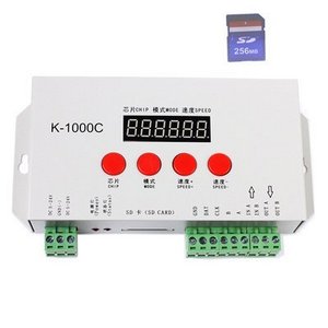 LED Pixel Controller K-1000C Original SPI 1024 Pixels Programmable lededit DMX512 ws2811 K1000C SD Card Pixel LED Controller