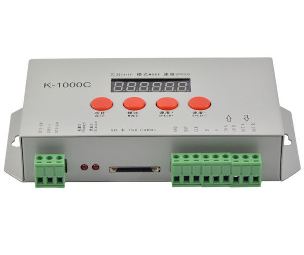 LED Pixel Controller K-1000C Original SPI 1024 Pixels Programmable lededit DMX512 ws2811 K1000C SD Card Pixel LED Controller