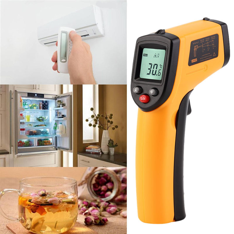 High quality new temperatures pyrometer IR handheld gun for metal kitchen infrareds thermometers for industry thermo detector