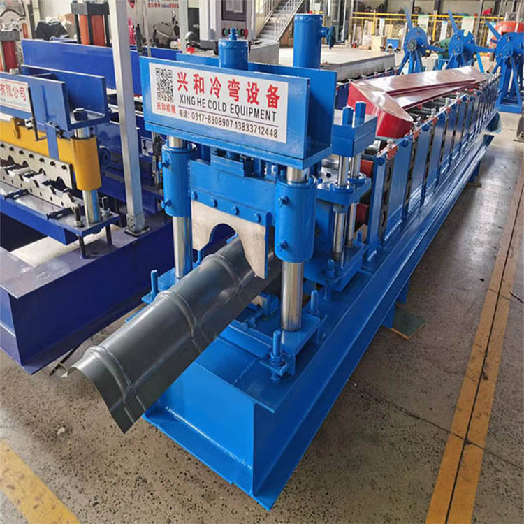 PPGI Galvanized Steel Aluminum Ridge Capping Roof Tile Making Machine Rain Gutter Roll Forming Machine