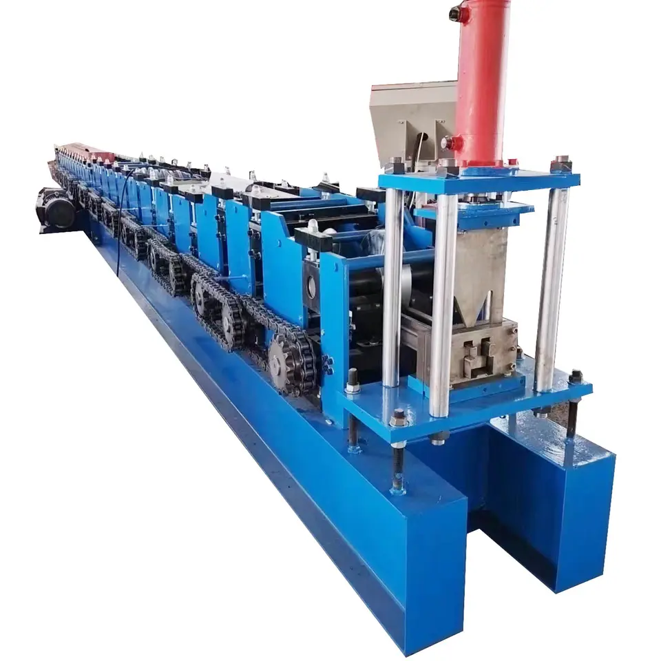 Fully Automatic Supermarket goods Shelf Shelve Storage Rack Upright Post Roll Forming Machine