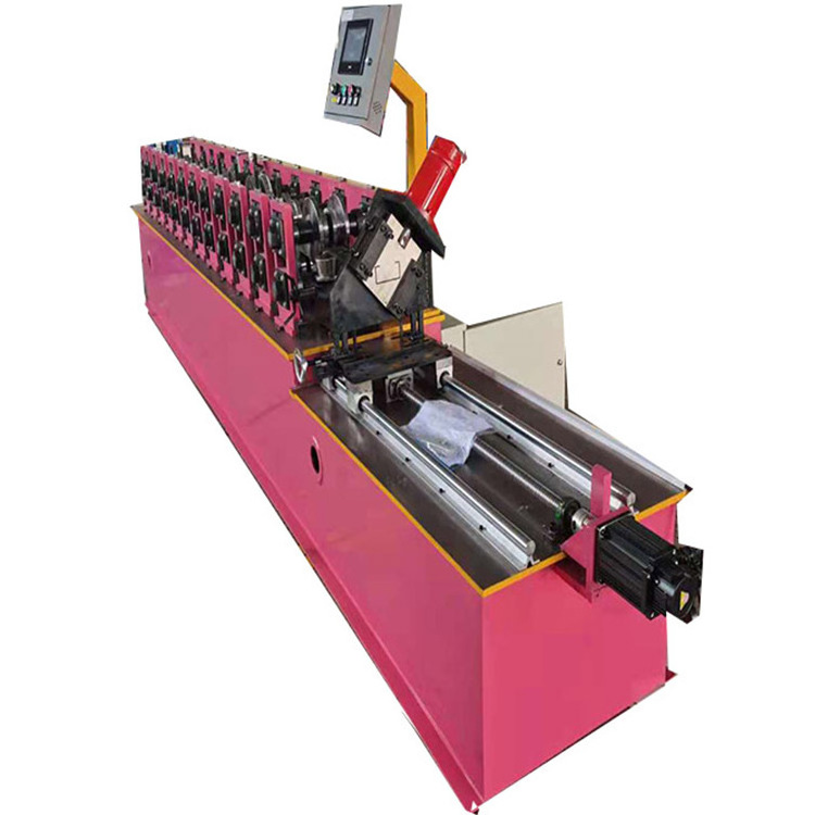 Full automatic c z u section steel profile shaped light steel purline roll forming machine for sale