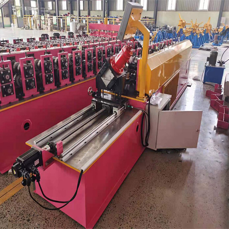 Full automatic c z u section steel profile shaped light steel purline roll forming machine for sale