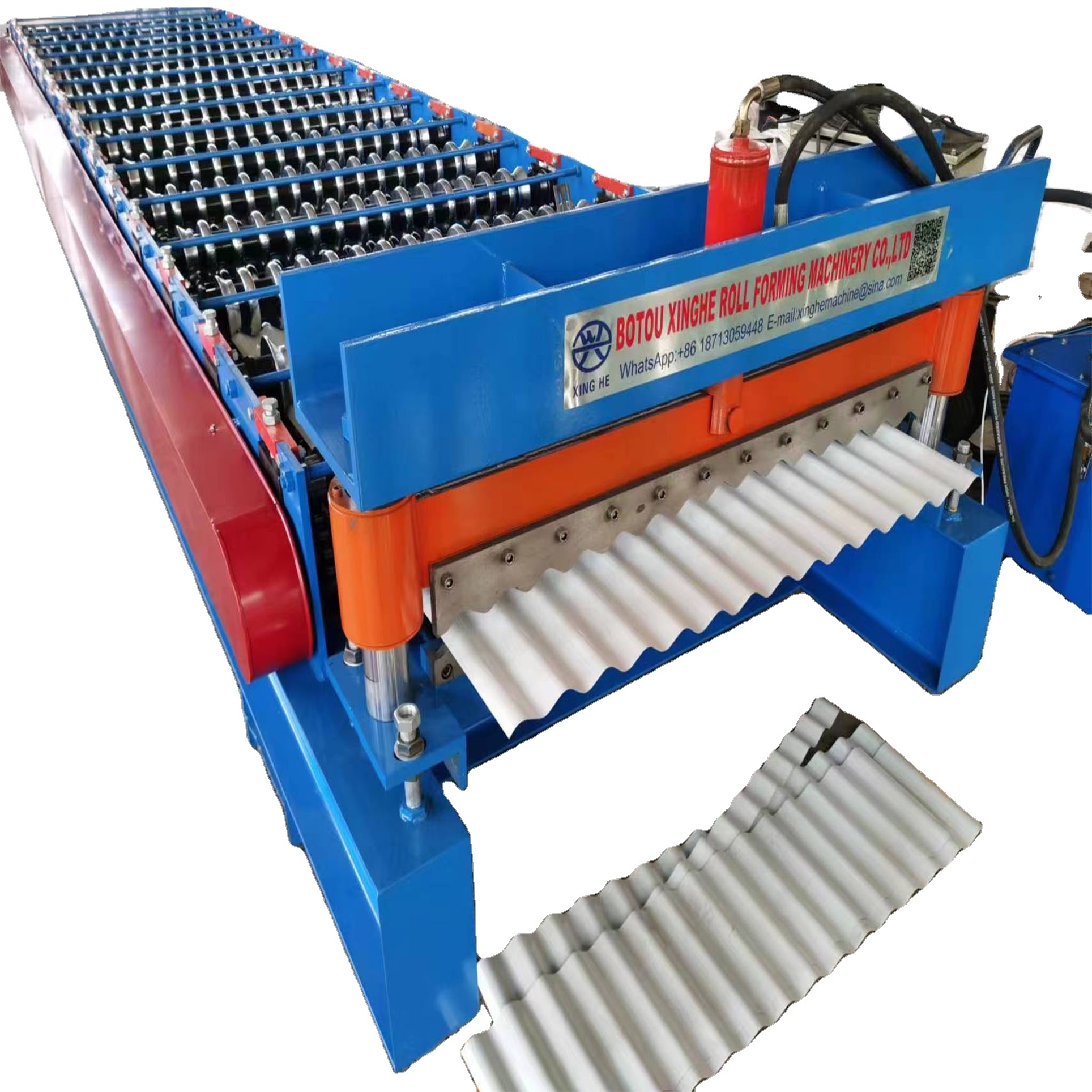 High speed Metal Corrugating Iron Sheets roof panel Roll Forming Making Machine Cold Galvanizing Line