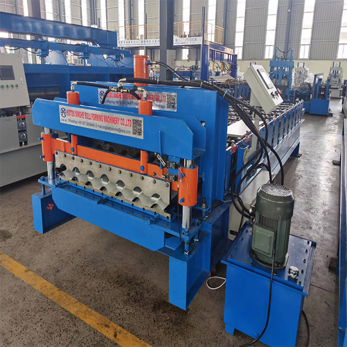 Glazed tile roofing sheet making machine metal tile making machine with 3D effect