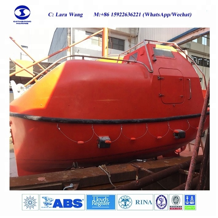 Used Lifeboat Enclosed Marine Lifeboat SOLAS Lifeboat with Davit for sale