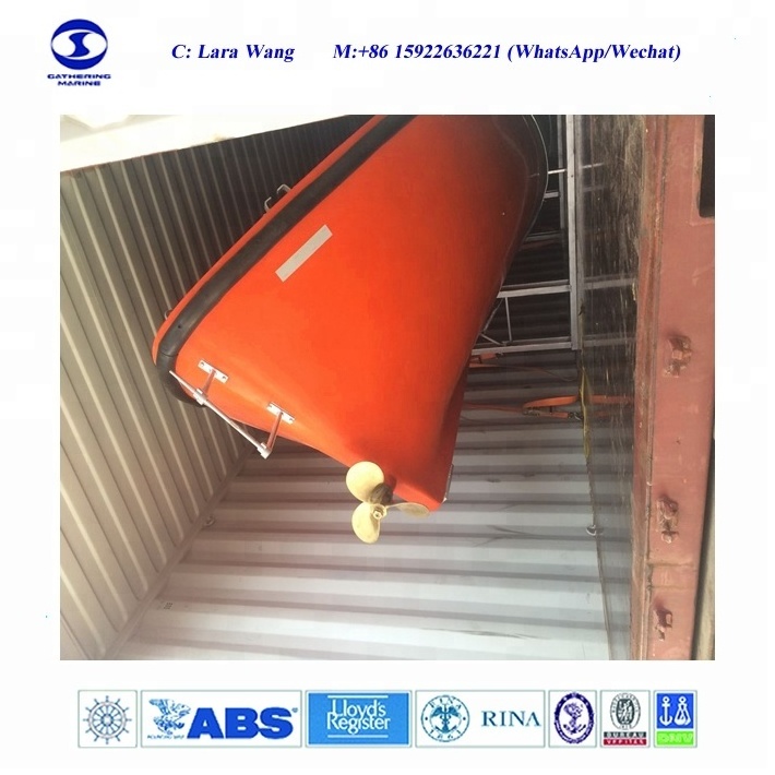 Marine Open Lifeboat Fiberglass GRP Open Type Lifeboat for sale