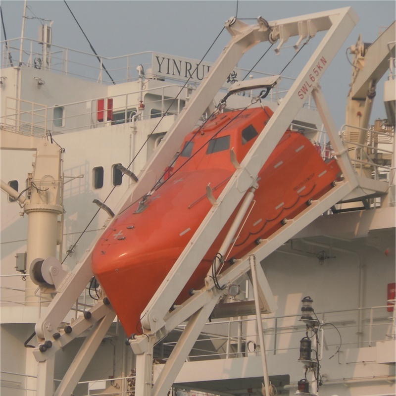 Appliance Free Fall Lifeboat Davit Crane Solas Approval Safety Lifeboat Equipment