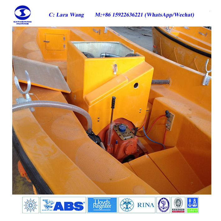 16 persons Open Type Lifeboat 5.5m Fiberglass Open Life Boat