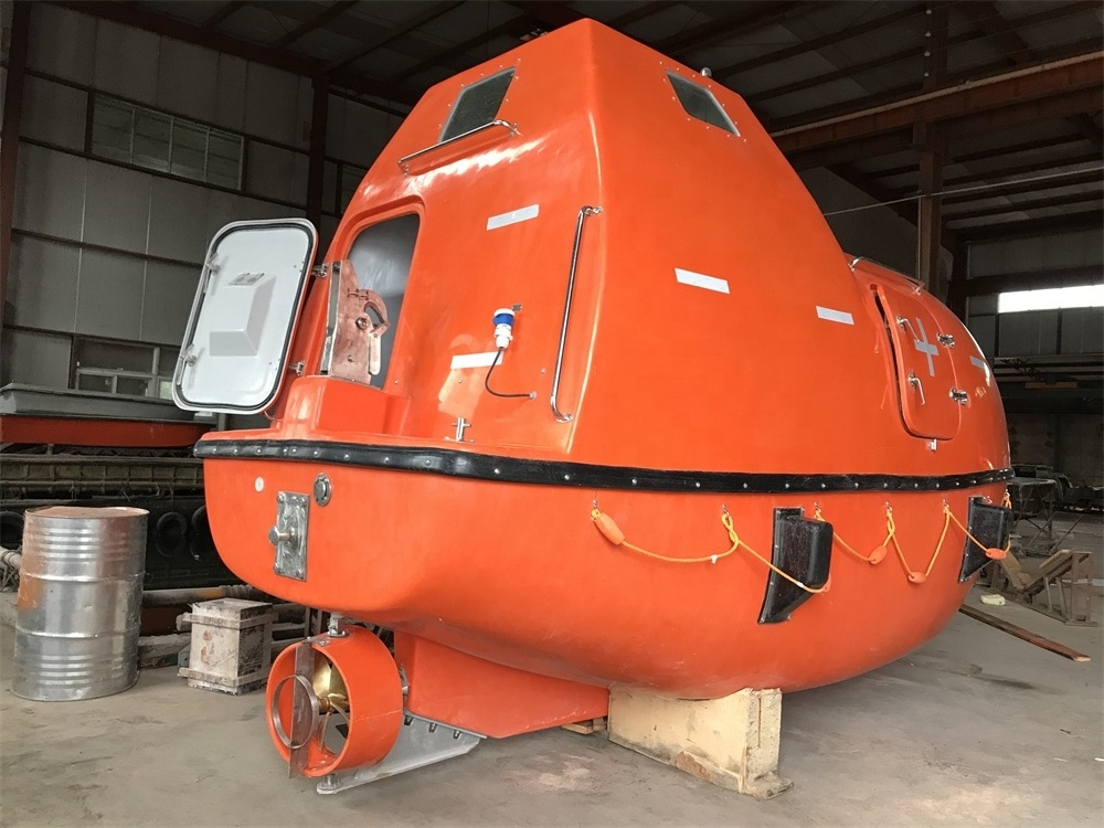 Solas Totally Enclosed Fire Resistant Type Life Boat with Davit