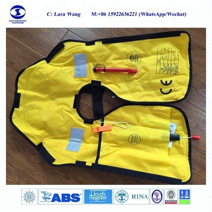 Marine Double Chamber Life Vest SOLAS  Lifejacket Automatic Inflatable Life Jackets 275N Life Jacket