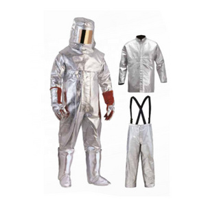 Factory Supply Safety Clothing Aluminum Foil Composite Flame Retardant Fabric Material Fire Proximity Suit