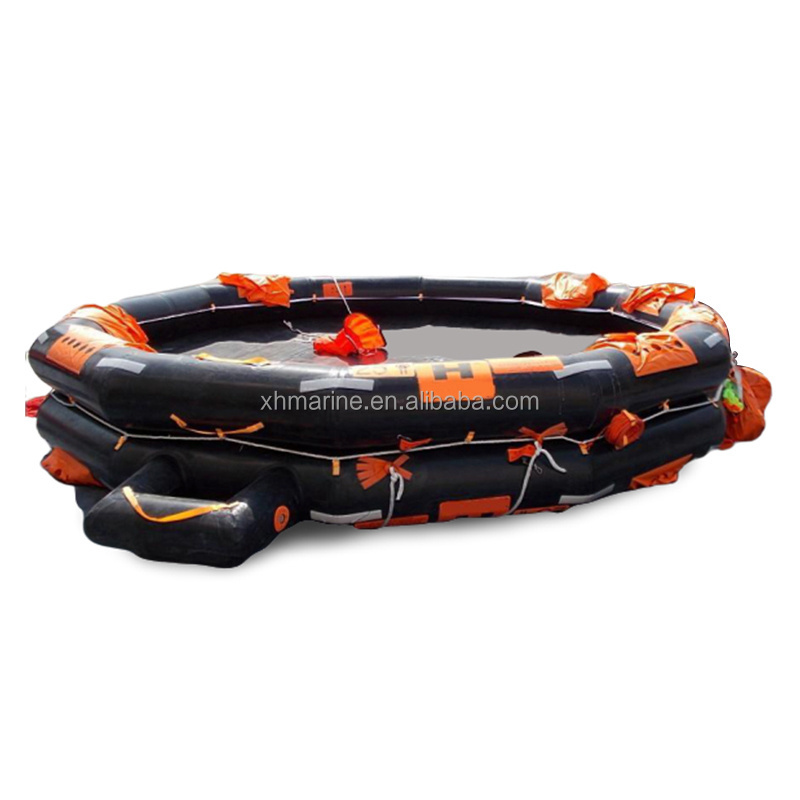 Factory Produced New Price Open Reversible Inflatable Life Raft 25 man