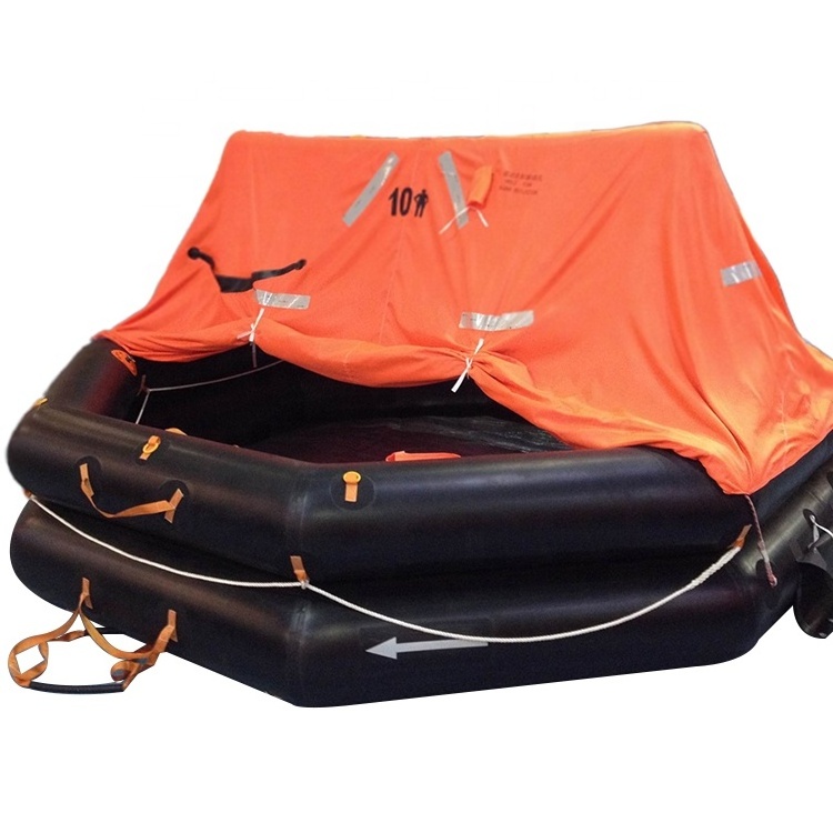 SOLAS LSA Approved Liferaft 6-35 Persons Throw Overboard Inflatable Life raft