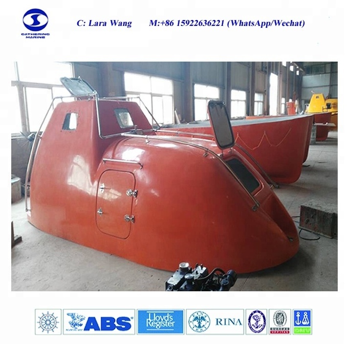 SOLAS Lifeboat Fully Enclosed Lifeboat and Davit Used Lifeboat for sale