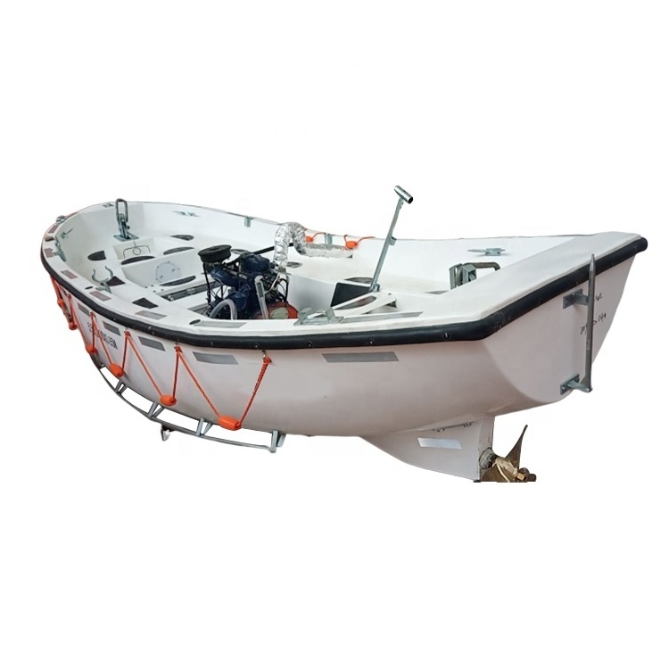 Marine Open Lifeboat Fiberglass GRP Open Type Lifeboat for sale