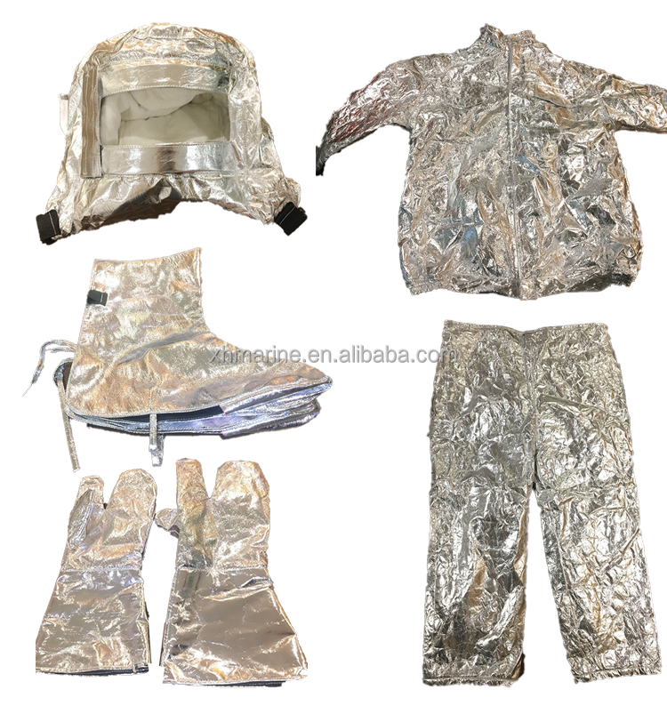 High Quality Aluminium Fire Suits Fire Fighting Suit for Fireman