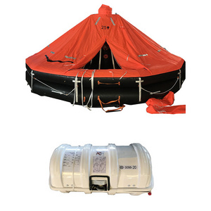 High Performance Davit Launched Type D Inflatable Life Raft For Sale