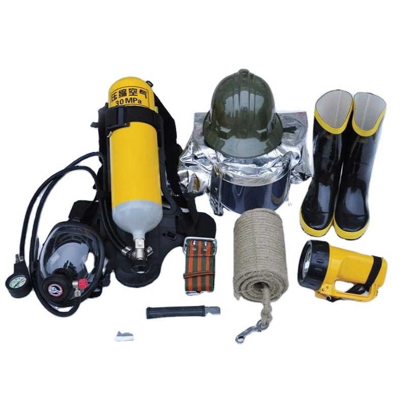 Fire Fighting Equipment Marine Fireman Outfit Fire Fighting Jacket Fire Suit With SCBA Aluminium Firefighter Clothing