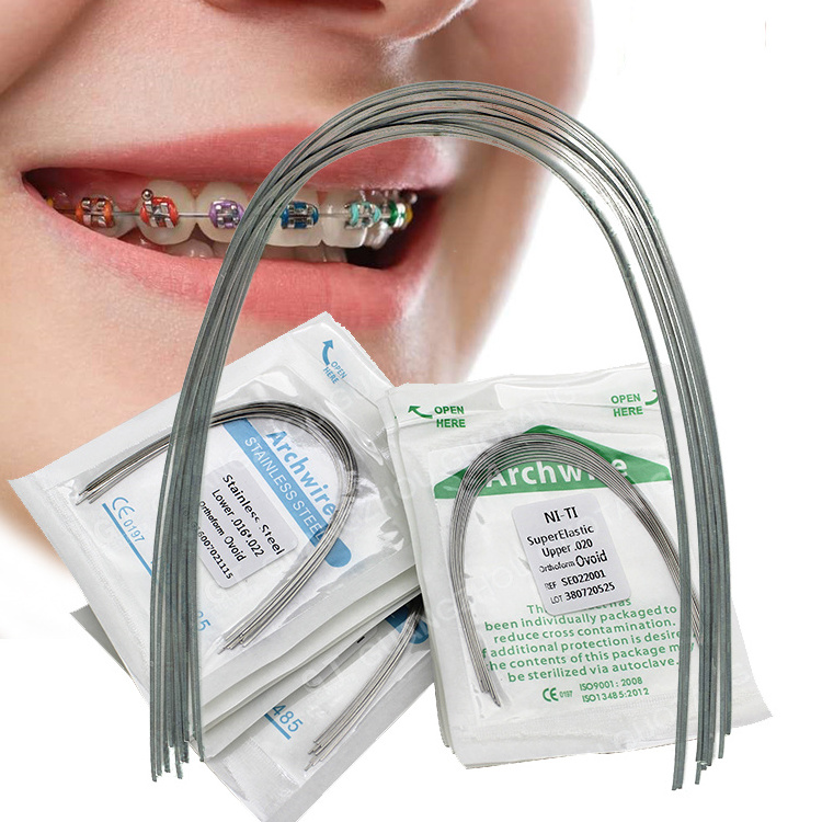 Round Rectangular Archwire Cu Niti Dental Coated Orthodontics Archwires In Dentistry Other Dental Equipments