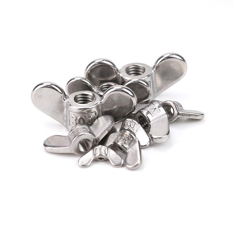 DIN315 304 316 Stainless Steel Casting Wingnut Butterfly Wing Nuts For Bolt