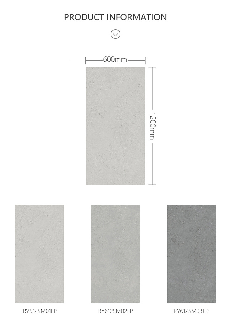 600x1200 Rustic Grey Matt Anti Slip Ceramic Porcelain Cheap Price Living Room Floor Tile