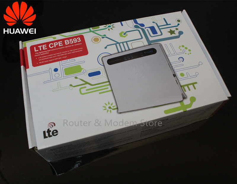 Unlocked B593 4G LTE WiFi Router with Sim Card Slot for huawei 4G CPE B593u-12