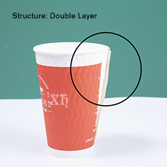 2024 New Design 3D Embossed Double Wall Coffee Paper Cup 4oz/8oz/10oz/12oz/16oz/20oz Capacity for Hot Beverages