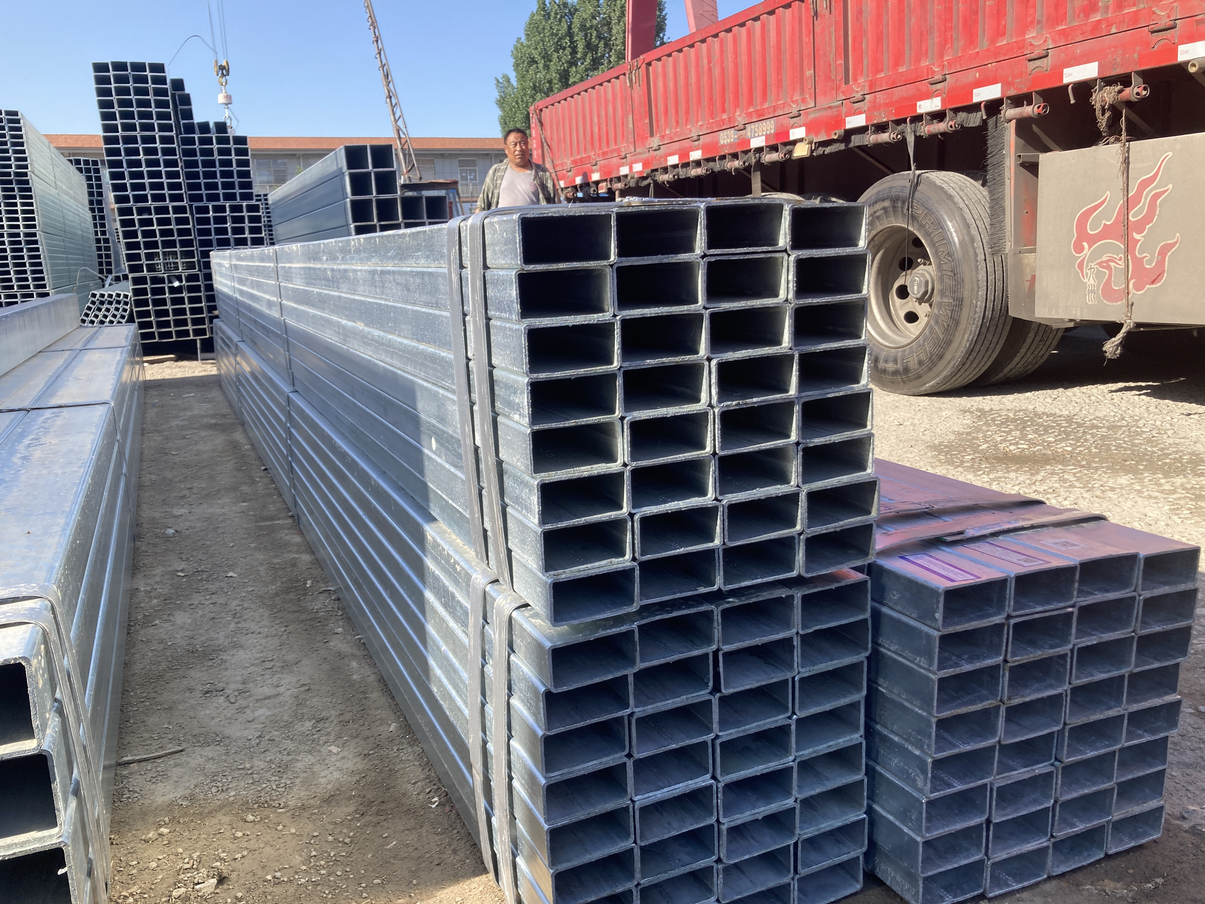 Large stock ASTM A106 A36 A53 BS 2mm steel pipe for HDG Hot Dip Galvanized Round/Square Steel Pipe