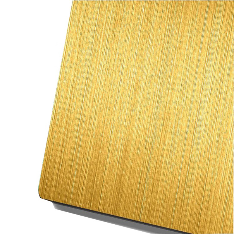 Customized Gold Stainless Steel Plated  quality alloy gold mirror stainless steel  202 sheets 1.5mm plate