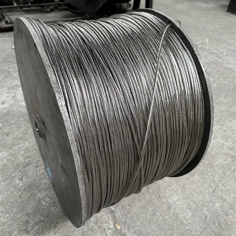 Steel wire rope ungalvanized electro galvanized 8 strand 50mm 34mm 25mm 22mm 16mm 6mm steel wire rope 6x7 tower crane