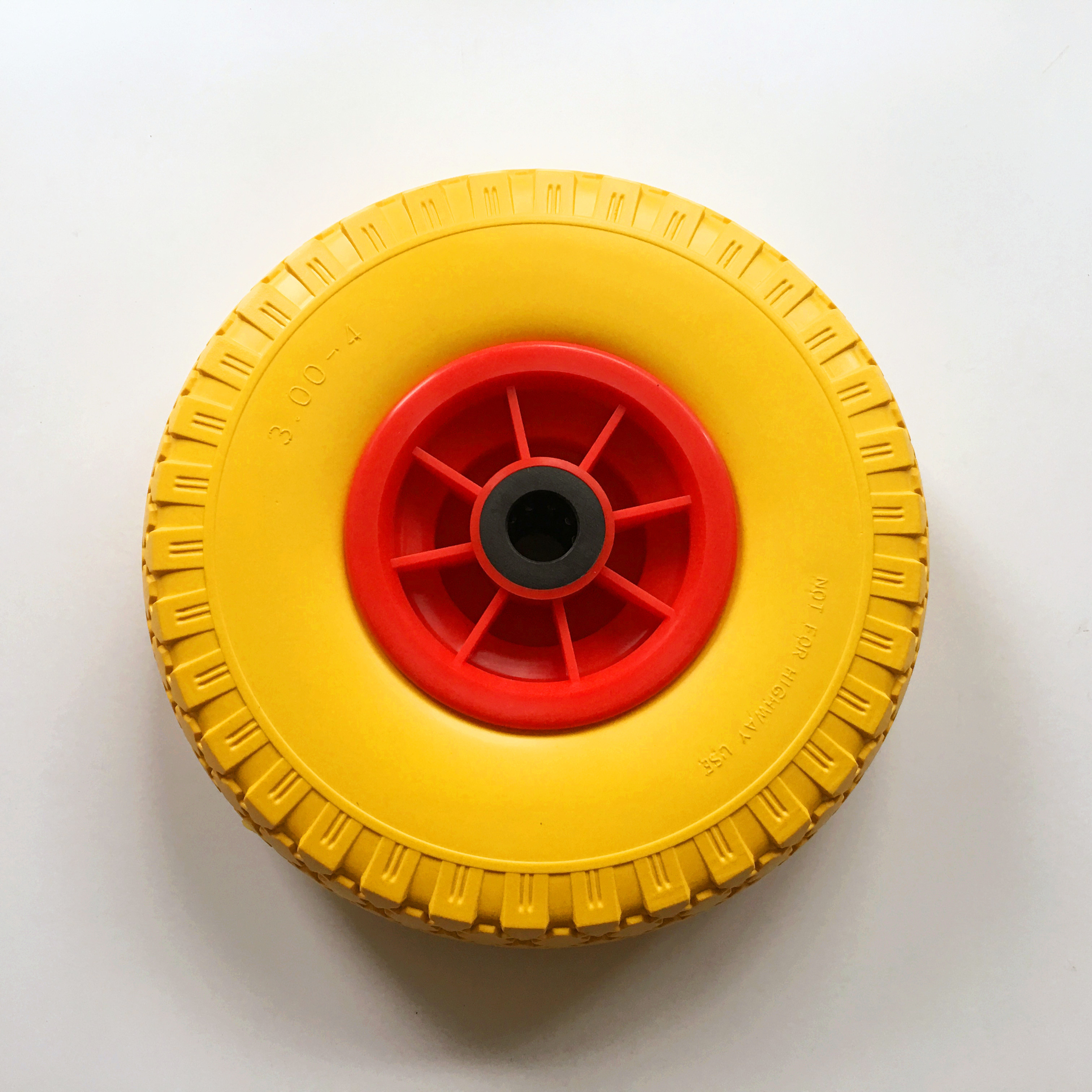 260x85 3.00-4 yellow pu tyre