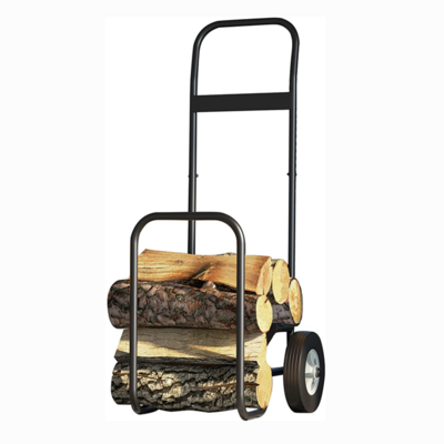 STM Firewood Log Cart Carrier  Rolling Dolly Hauler with 10 inch solid rubber wheel