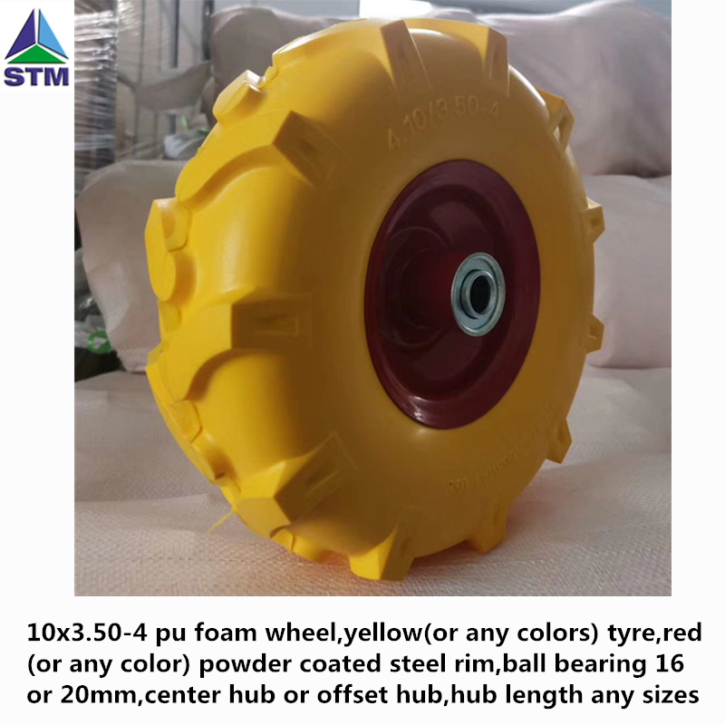 10 inch PU Foam Wheel for Wheelbarrow 260mm diameter Foam Caster 3.00-4