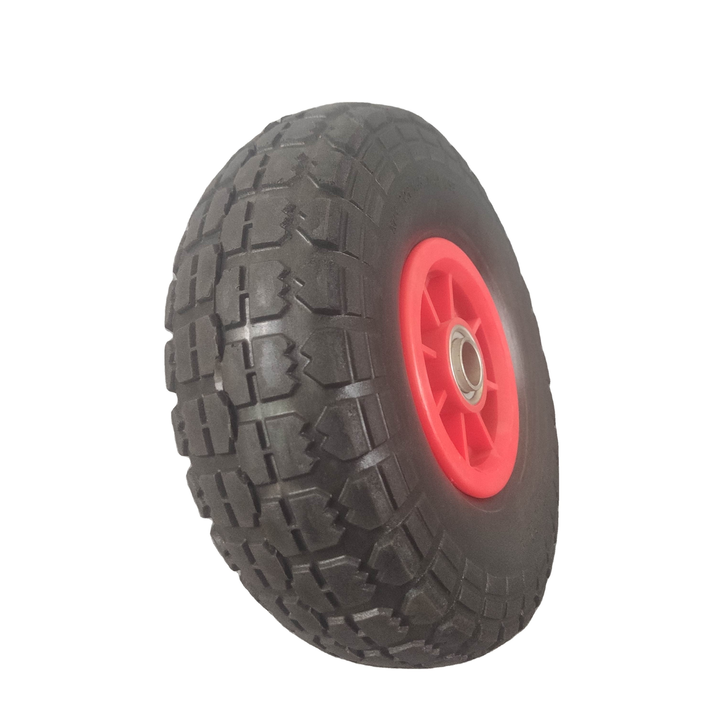 8 inch pneumatic rubber wheel with bearing for wheelbarrow 3.50-4