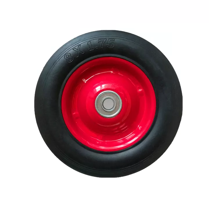 8 inch small wheels and tires solid rubber wheel