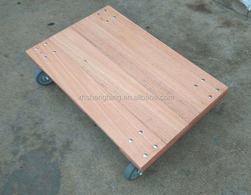 Four Wheels Wooden Platform Dolly