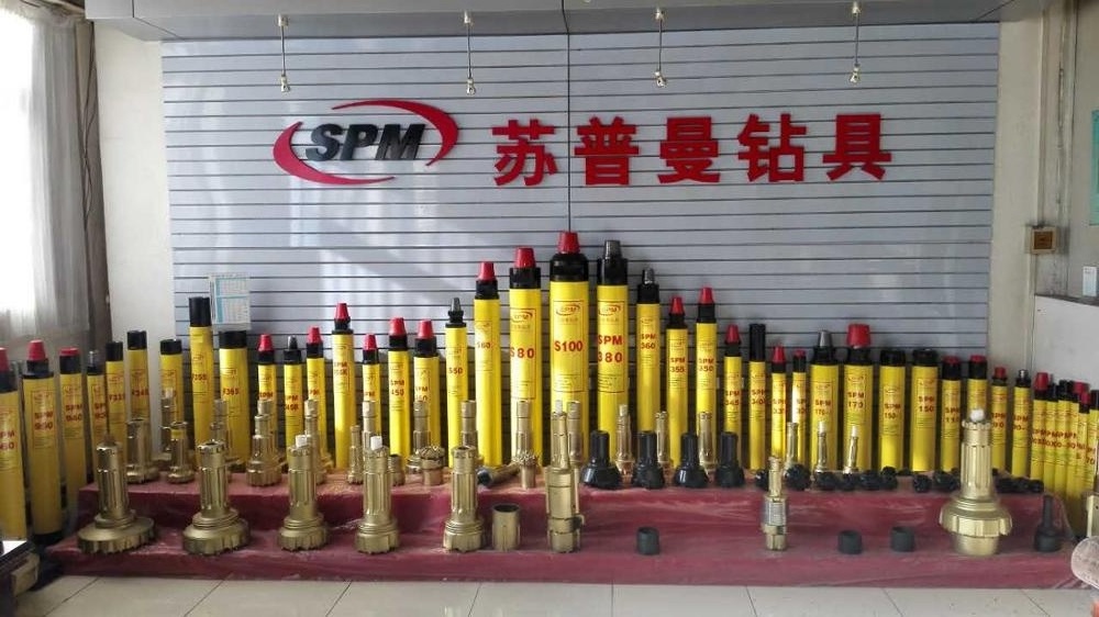 SPM170-185mm CIR 170 DTH Hammer Tungsten Carbide Button Earth Drill Bits for Water Well Drilling Rig 100mm Working Length