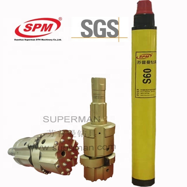 SPM S60 DHD360 carbon steel down the hole  6'' 165mm air chipping hammer / air breaker hammer dth hammer